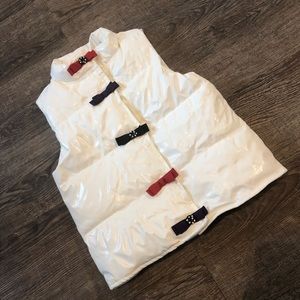 Gymboree White Puff Vest | Size Small